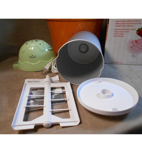 Rival Frozen Delights 2 Quart Ice Cream Maker FRRVBK02-MNT Mint Works - Picture 7 of 11